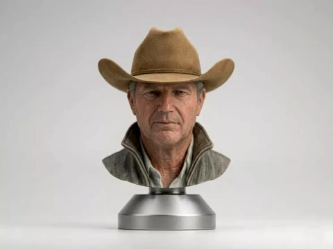 John Dutton 3D-Printable Bust 3D print model 3D Print Model