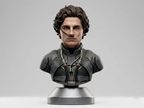 Paul Atreides 3D-Printable Bust 3D print model 3D Print Model