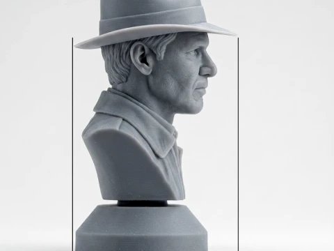Indiana Jones 3D-Printable Bust 3D Print Model