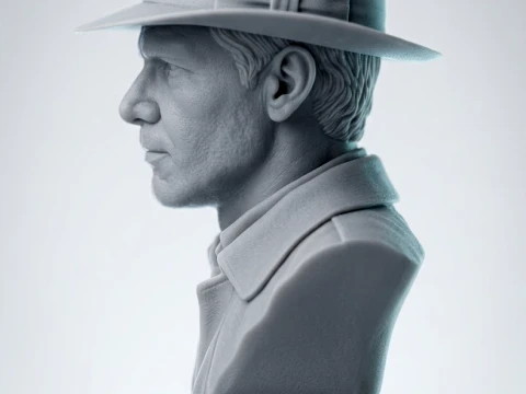 Indiana Jones 3D-Printable Bust 3D Print Model