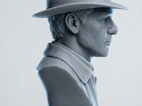 Indiana Jones 3D-Printable Bust 3D Print Model