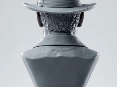 Indiana Jones 3D-Printable Bust 3D Print Model