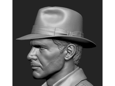 Indiana Jones 3D-Printable Bust 3D Print Model