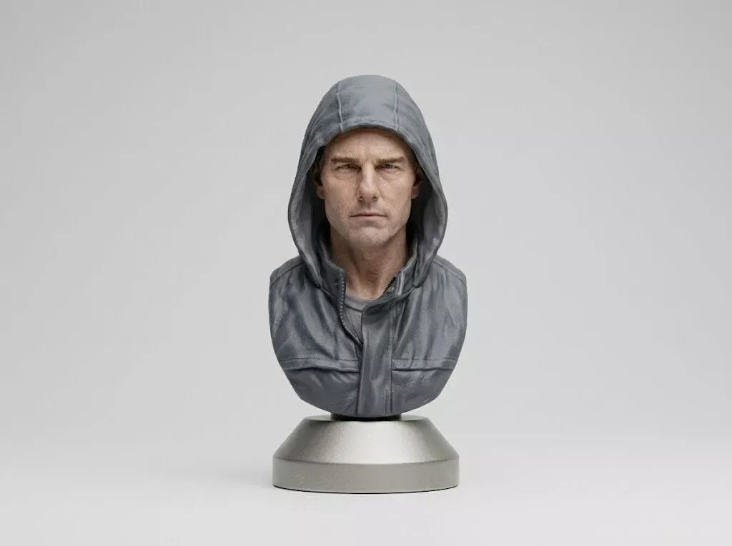 Ethan Hunt 3D-Printable Bust 3D Print Model .c4d .max .obj .3ds .fbx .stl .blend