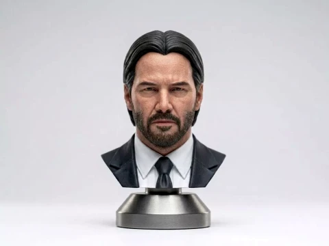 John Wick 3D-Printable Bust 3D Print Model