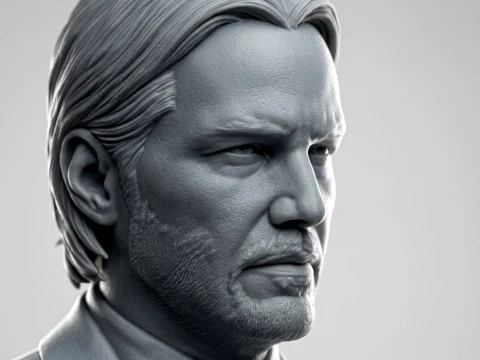 John Wick 3D-Printable Bust 3D Print Model