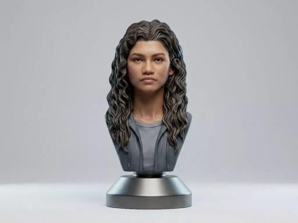 Rue Bennett 3D-Printable Bust 3D Print Model .c4d .max .obj .3ds .fbx .stl .blend 