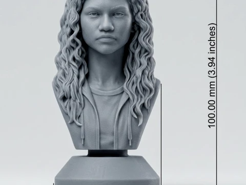 Rue Bennett 3D-Printable Bust 3D Print Model