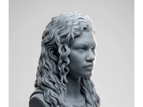 Rue Bennett 3D-Printable Bust 3D Print Model