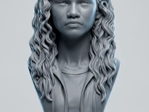 Rue Bennett 3D-Printable Bust 3D Print Model