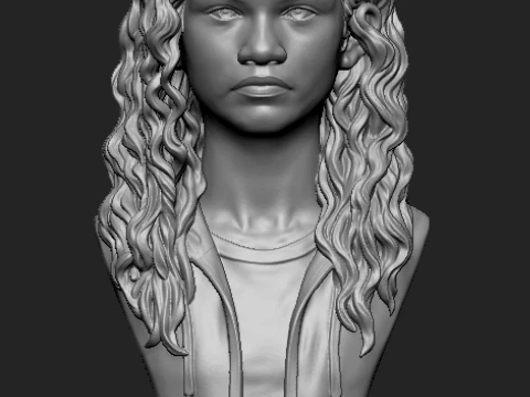 Rue Bennett 3D-Printable Bust 3D Print Model