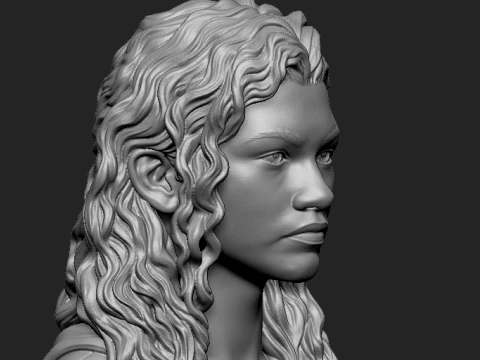 Rue Bennett 3D-Printable Bust 3D Print Model