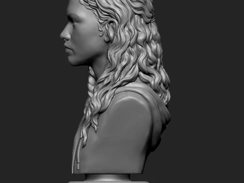 Rue Bennett 3D-Printable Bust 3D Print Model
