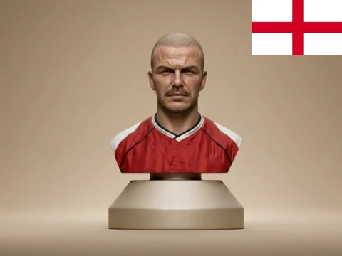 David Beckham football player 3D print model 3D Baskı Modeli