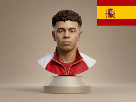 Lamine Yamal football player 3D print model 3D 프린트 모델