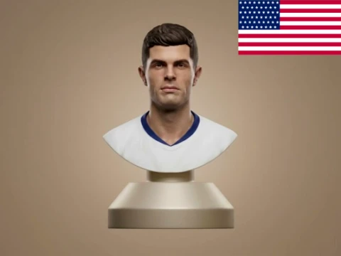 Christian Pulisic football player 3D print model 3D Print Model