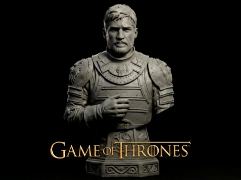Bust Jaime Lannister Game of Thrones 3D print model Model do druku 3D