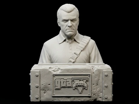 Michael De Santa GTA V 3D print model 3D Print Model