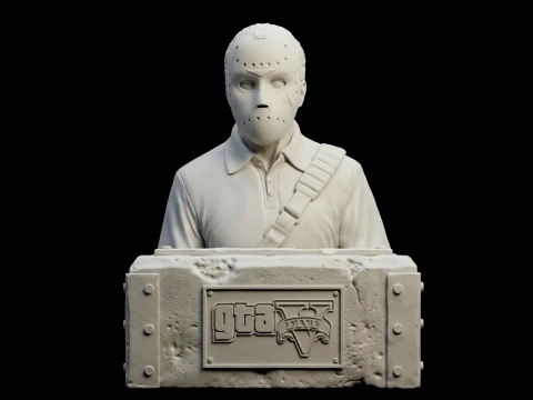 Hockey Mask GTA V3D Print Model 3D Принт Модель