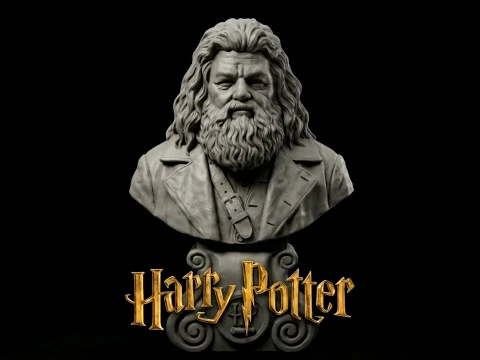 Bust Rubeus Hagrid Harry Potter 3D print model 3D Print Model