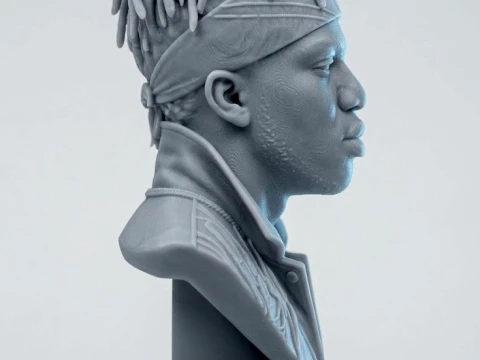 KSI 3D-Printable Bust 3D Print Model