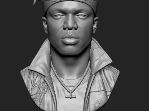 KSI 3D-Printable Bust 3D Print Model