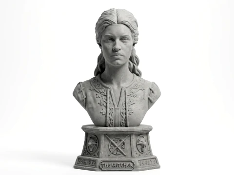 Bust Yennefer of Vengerberg The Witcher 3D print model 3D Print Model