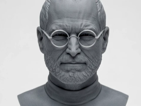 Steve Jobs 3D Printable Bust 3D Print Model
