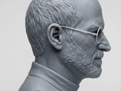 Steve Jobs 3D Printable Bust 3D Print Model