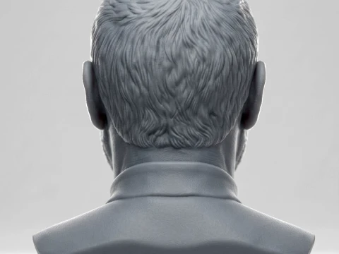 Steve Jobs 3D Printable Bust 3D Print Model