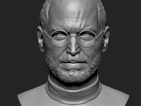 Steve Jobs 3D Printable Bust 3D Print Model