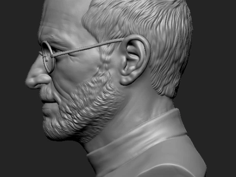 Steve Jobs 3D Printable Bust 3D Print Model