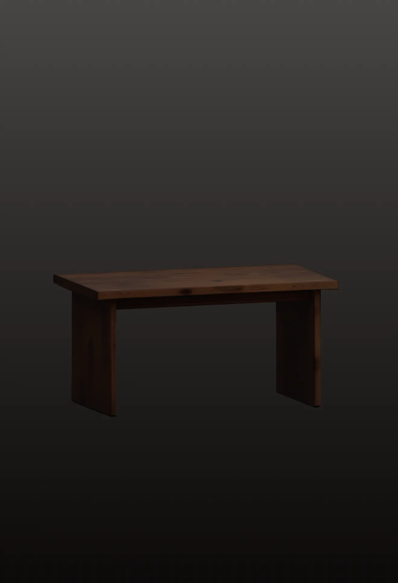Wooden table 3D Model .c4d .max .obj .3ds .fbx .stl .blend 