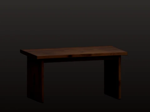 Wooden table 3D Model