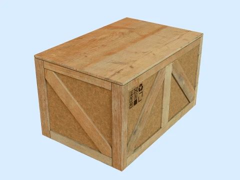 Bo&icirc;te en bois Modèle 3D