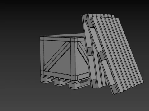 Wooden pallet 3D Model