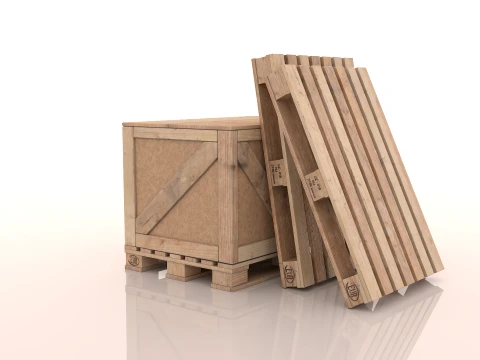 Wooden pallet 3D Model