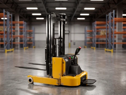 Electric counterbalance stacker-Forklift 3D Model