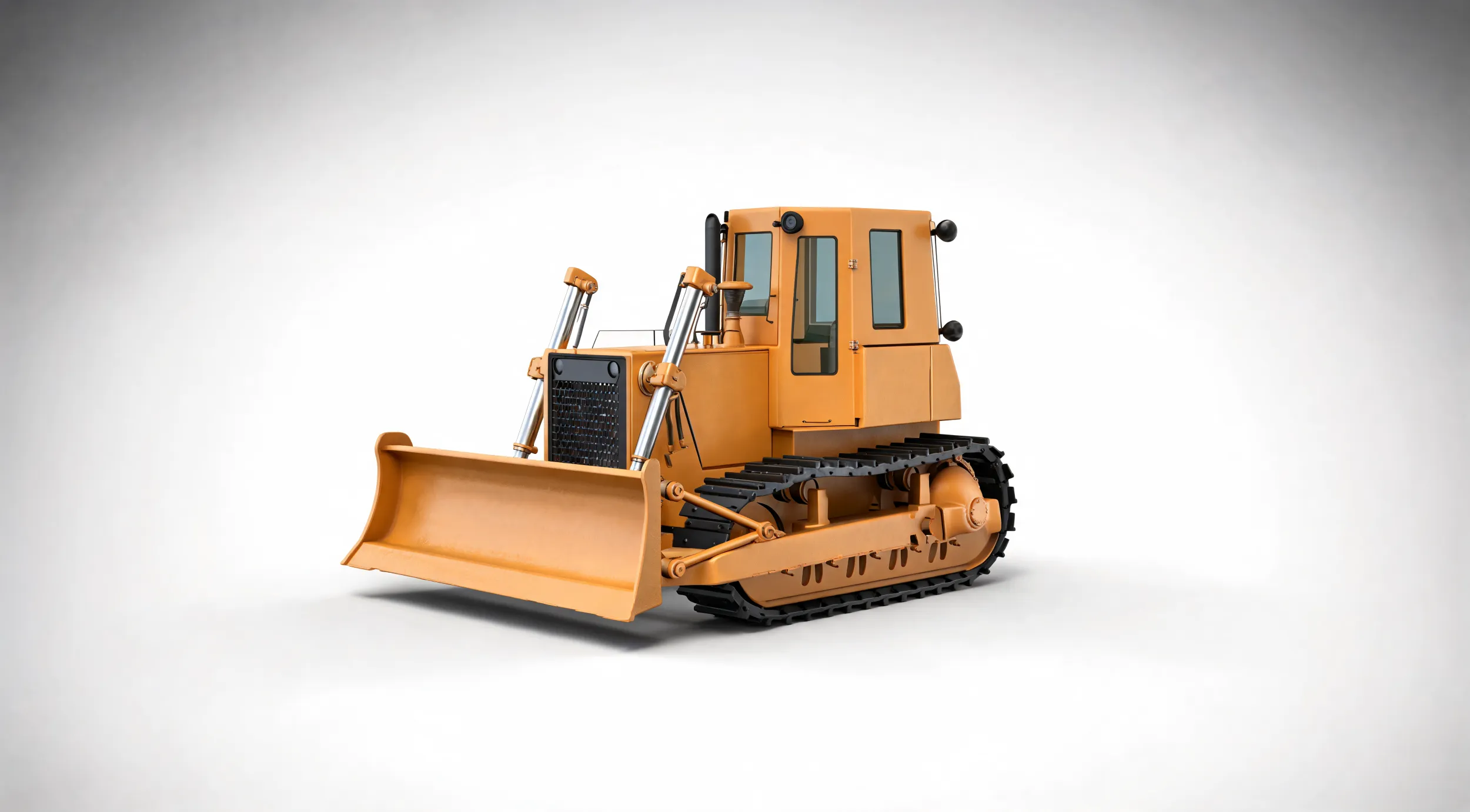 Bulldozer - Industrial Crawler Dozer 3D Modell .c4d .max .obj .3ds .fbx .stl .blend 
