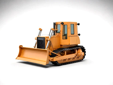 Bulldozer - Industrial Crawler Dozer 3D Modell