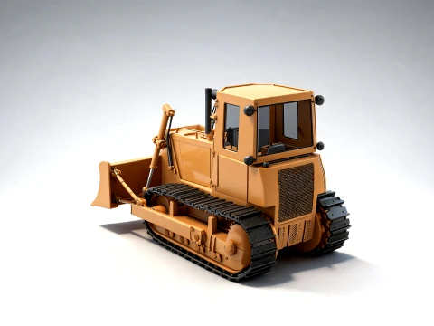 Bulldozer - Industrial Crawler Dozer 3D Modell