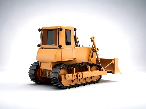 Bulldozer - Industrial Crawler Dozer 3D Modell