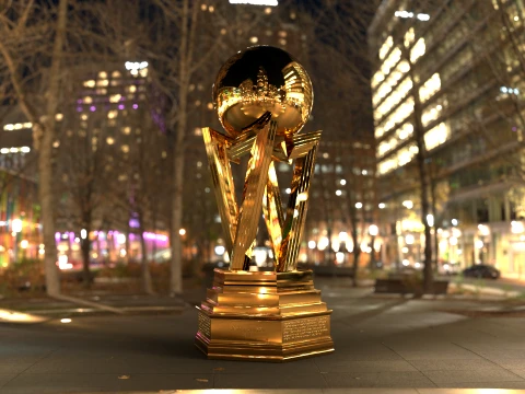 France Ligue 1 McDonalds cup award Cinematic-Printable 3D Model