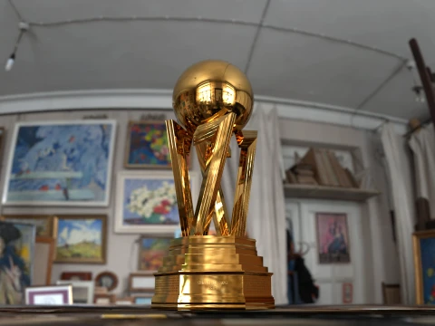 France Ligue 1 McDonalds cup award Cinematic-Printable 3D Model