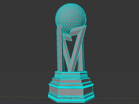 France Ligue 1 McDonalds cup award Cinematic-Printable 3D Model
