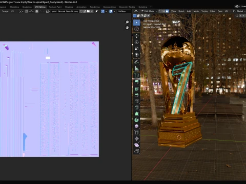 France Ligue 1 McDonalds cup award Cinematic-Printable 3D Model
