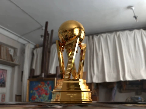 France Ligue 1 McDonalds cup award Cinematic-Printable 3D Model