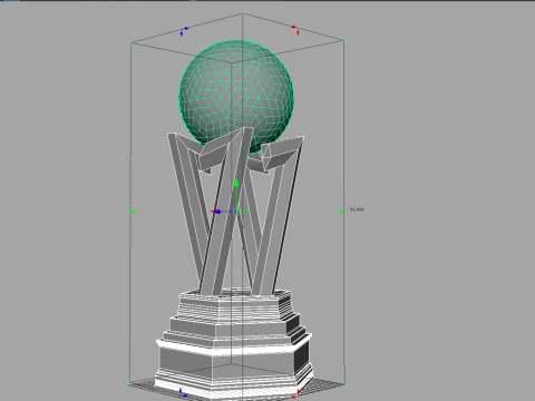 France Ligue 1 McDonalds cup award Cinematic-Printable 3D Model