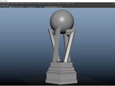 France Ligue 1 McDonalds cup award Cinematic-Printable 3D Model
