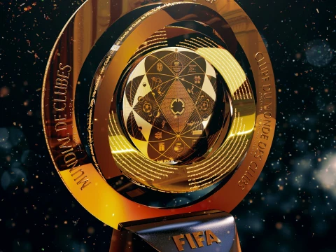 FIFA Club World Cup 2025 Trophy award N base -Animated-printable 3D Model